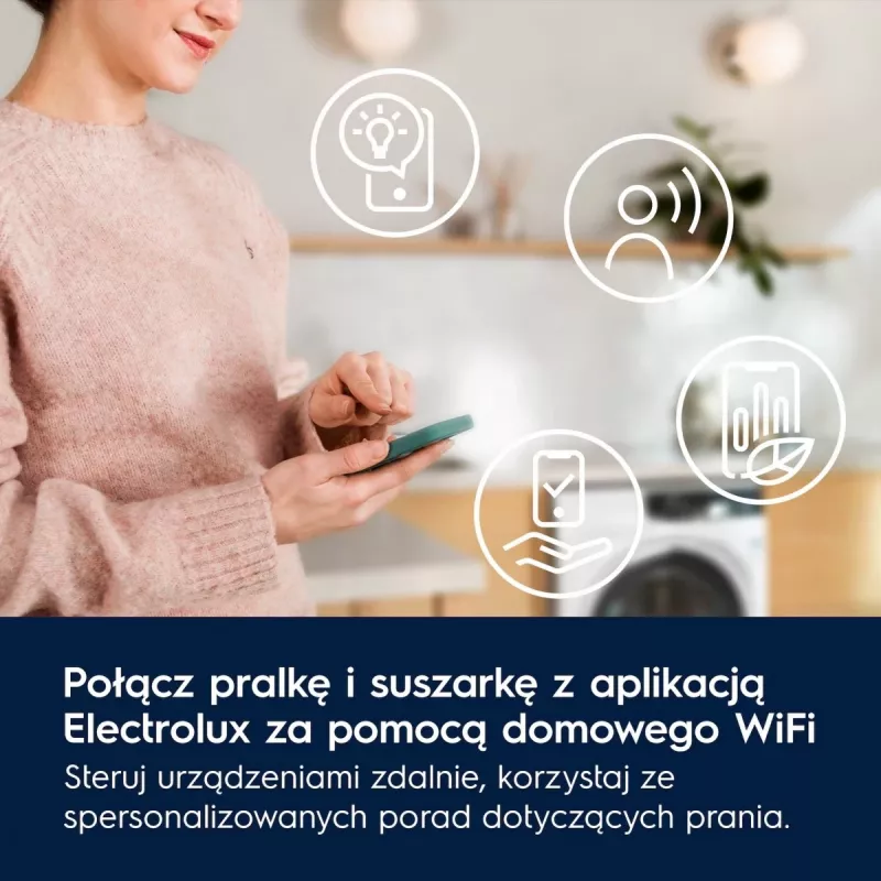 Kuivausrumpu Electrolux EW7D585UCP 8 kg lämpöpumppu, kondensaatiokuivaus