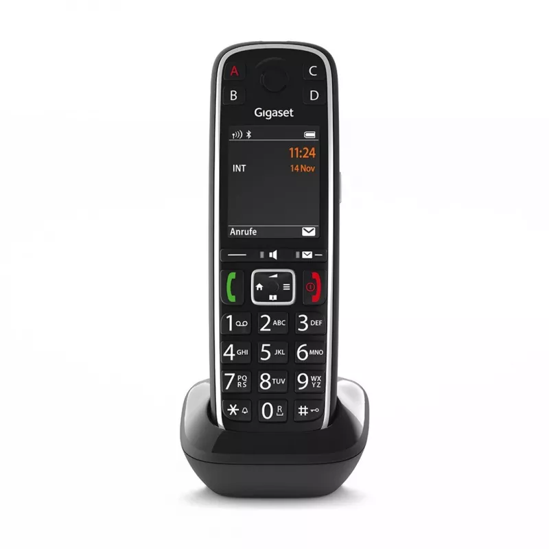 Gigaset E720HX analoginen/DECT-puhelin numeronäytöllä musta