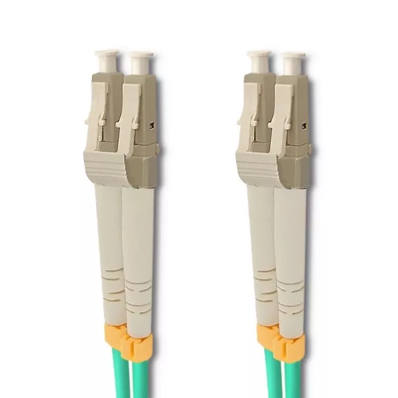 Kuitukaapeli Qoltec 54082 LC OM3 20 m aqua