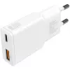 Laturi 4smarts PDPlug Duos ohut älypuhelin tabletti valkoinen AC pikalataus