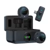 White Shark DSM-06 Tassa langaton Lavalier-mikrofoni, USB-C, musta
