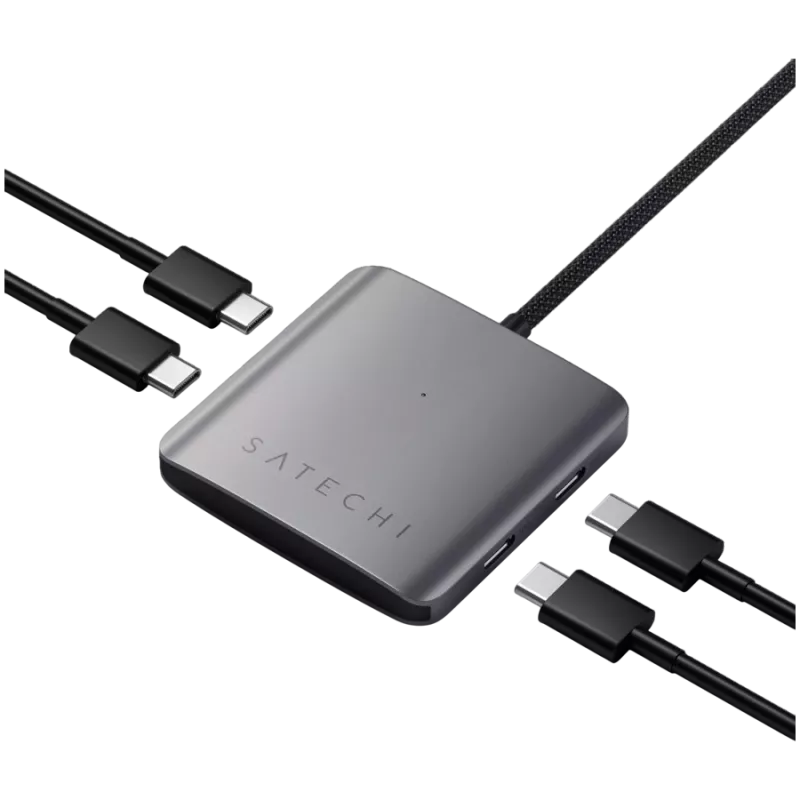 Satechi-keskitin Power Delivery -tuella, 4 x USB-C 3.2