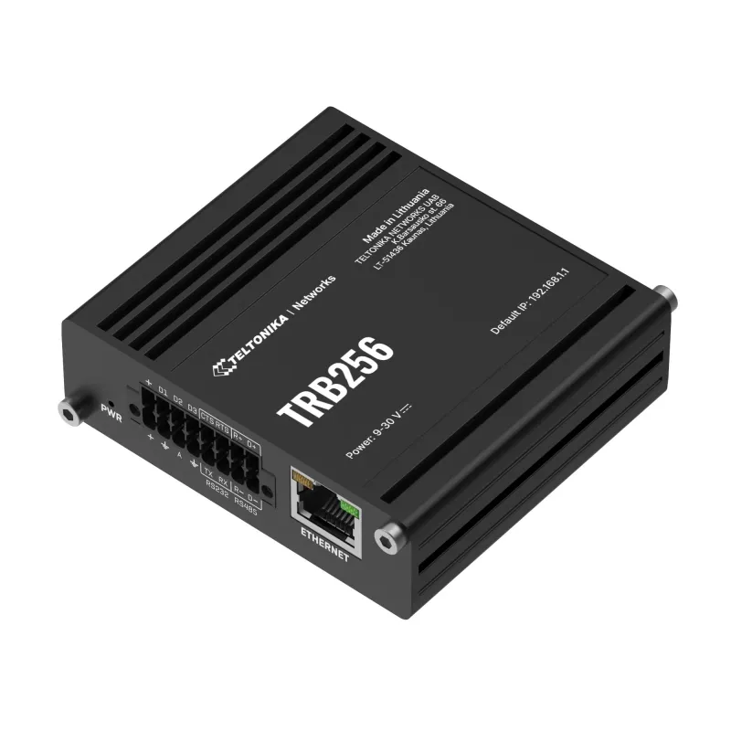 LTE M1/NB-IoT -reititin | TRB256 | 10/100 Mbit/s | Ethernet LAN (RJ-45) 1 portti | Mesh-tuki ei | MU-MiMO ei | 4G