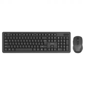 Savio KB-03 näppäimistö ja hiiri mukana Home/Office USB QWERTY US englanti musta
