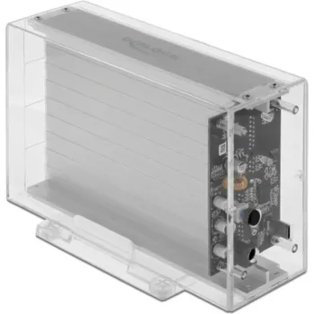 HDD/SSD-kotelo DeLOCK 42624 läpinäkyvä 2,5/3,5 tuumaa