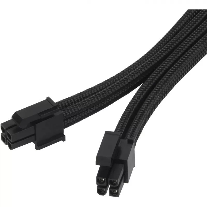 SilverStone SST-PP07E-EPS8B jatkokaapeli EPS 8-pin – EPS/ATX 4+4-pin, 30 cm, musta