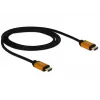 HDMI-kaapeli DeLOCK 85727 1 m tyyppi A uros-uros musta kulta