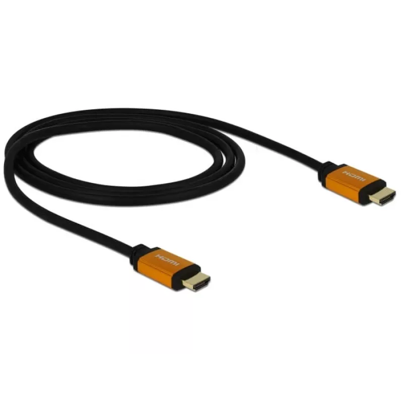 HDMI-kaapeli DeLOCK 85727 1 m tyyppi A uros-uros musta kulta