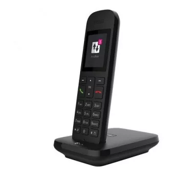 Telekom Sinus 12 langaton DECT-puhelin soittajan tunnistuksella, musta