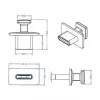 Rasiantoppatulppa USB Type-C DeLOCK 64015