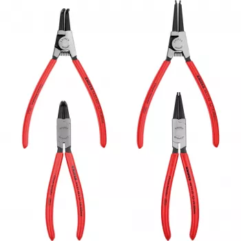 Knipex lukkorengaspihdit-sarja 4 kpl rullapussissa 19-60 mm