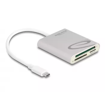 Kortinlukija DeLOCK 91005 USB 3.2 Gen 1 Type-C harmaa CF MMC MicroSD