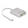 Kortinlukija DeLOCK 91005 USB 3.2 Gen 1 Type-C harmaa CF MMC MicroSD