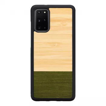 Man and Wood -puhelinkotelo Samsung Galaxy S20+:lle – bambu, forest musta