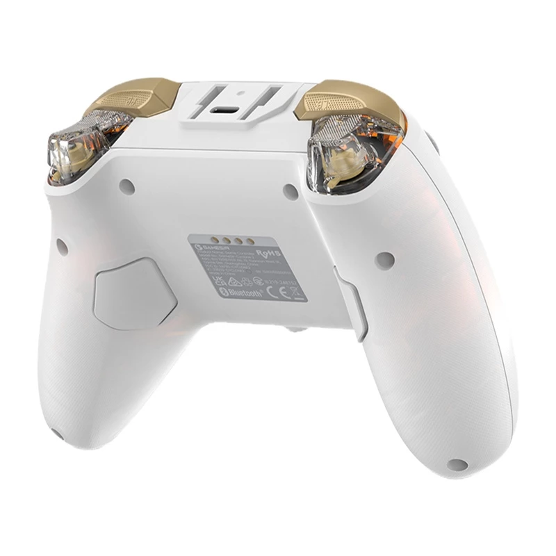 Langaton ohjain GameSir Cyclone 2 HRG1001 — Bluetooth, ergonominen muotoilu, valkoinen