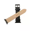 Nahkaranneke Apple Watch FIXED FIXLST-434-BK -kelloon — musta, vararanneke