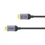 UNITEK C1628GY01-1.5M DisplayPort-kaapeli musta, harmaa