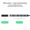 USB-keskitin Green Cell HUB-GC-C4A — 4-porttinen USB-C 3.0 -keskitin