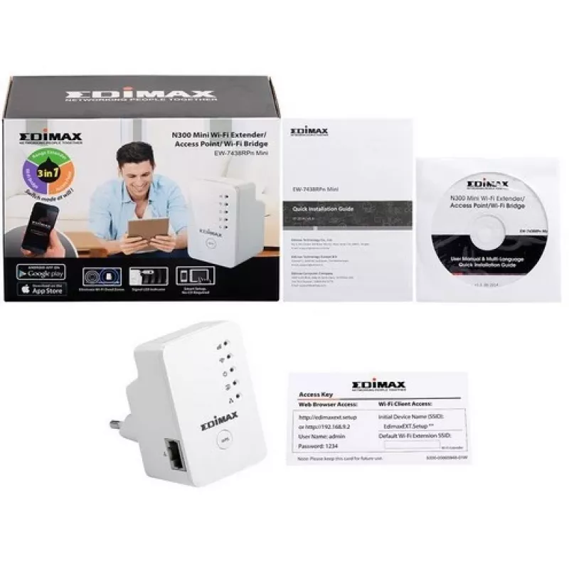 Wi-Fi-toistin Edimax EW-7438RPN Mini