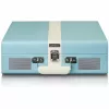 Hihnavetoinen audio-levysoitin Lenco TT-110 sininen valkoinen puoliautomaattinen