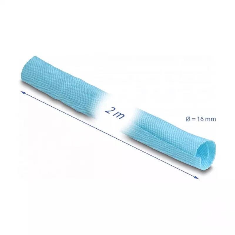 Kaapelinsuoja DeLOCK 20877 sininen 1,7 cm polyesteri 2000 mm