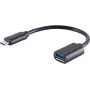 USB-kaapeli S/CONN 13-30009 USB 3.2 Gen 1 0,1 m USB-C USB-A musta