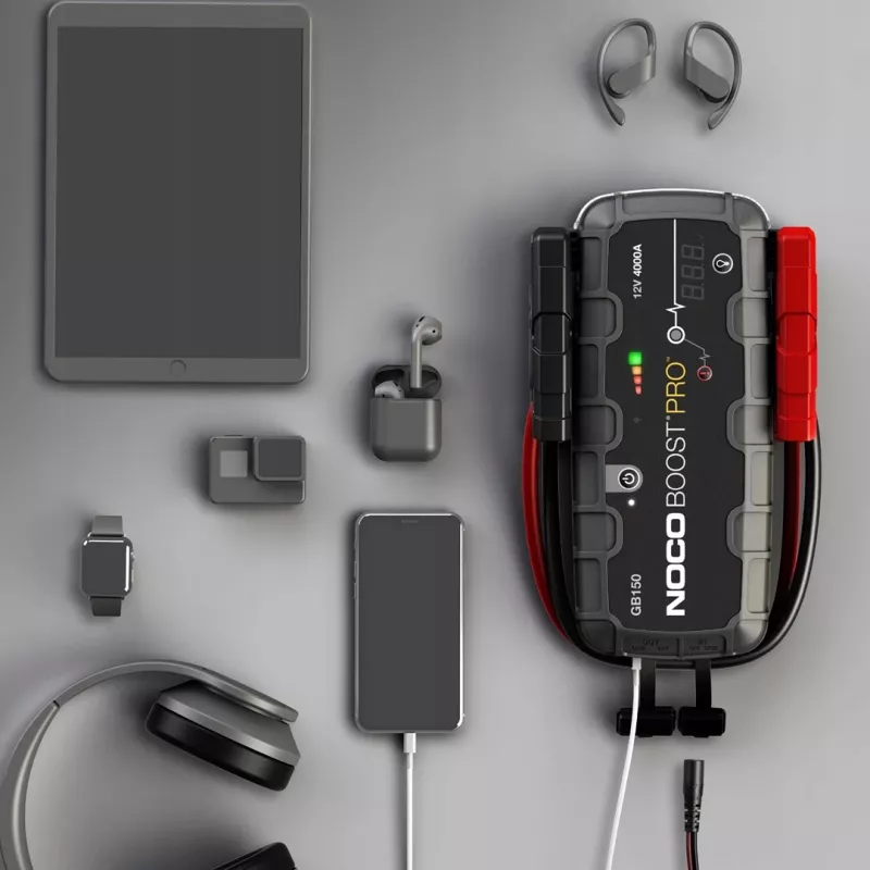 NOCO GB150 Boost 12V 3000A käynnistysapulaite integroidulla 12V/USB-akulla