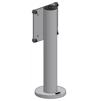 Kiinteäkorkuinen näyttöteline ergonomic solutions SAFEGUARD04 — VESA 75/100 yhteensopiva, kiinteäkorkuinen pöytäteline