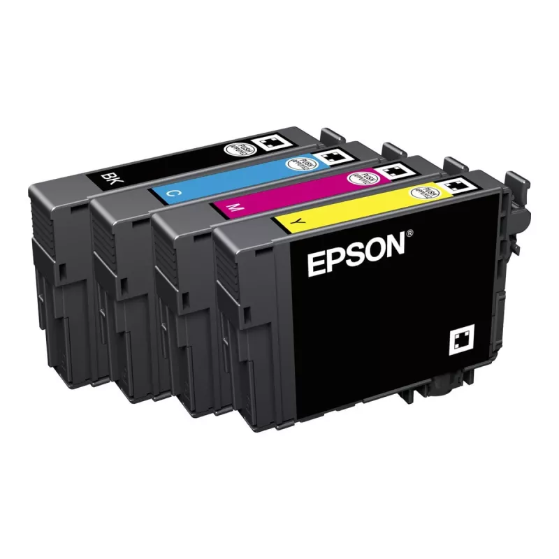 Epson 502XL alkuperäinen mustepakkaus, musta/syaani/magenta/keltainen, 4x (C13T02W94020)