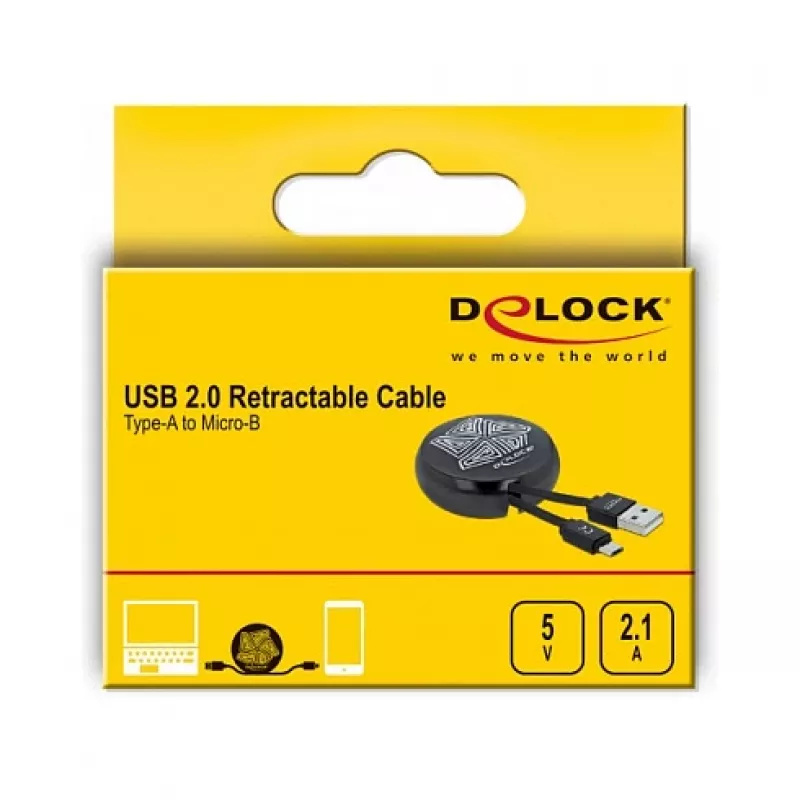 USB 2.0 Type-A Micro-B kaapeli DeLOCK 85818