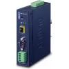 Planet teollinen RS-232 -422 -485 - IP-muunnin - 1x COM - 1x 100Base-FX -SFP - 9-48VDC - -40-+75