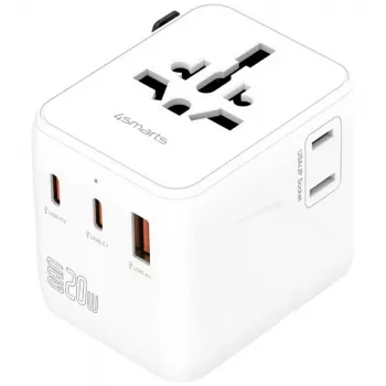 Matkasovitin 20W GaN Nomad 2xUSB-C + 1xA
