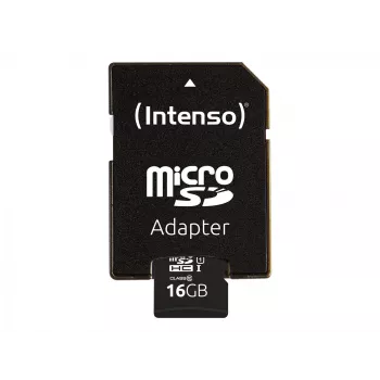 Intenso Performance - flash-muistikortti (microSDHC/SD-adapteri sisältyy) - 16 GB - UHS-I U1 / Class10 - microSDHC UHS-I