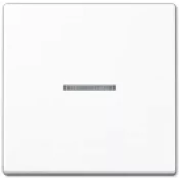 Valokytkin JUNG A 590 KO5 WW — 1-osainen painike, duroplasti valkoinen, 55×55 mm