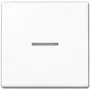 Valokytkin JUNG A 590 KO5 WW — 1-osainen painike, duroplasti valkoinen, 55×55 mm