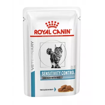 Märkäruoka kissoille Royal Canin Sensitivity Control kana ja riisi, aikuiset kissat, 12 x 85 g, 79,4 % kosteus