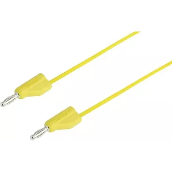 VOLTCRAFT mittausjohto [pistoke 4 mm - pistoke 4 mm] 2 m keltainen MSB-300 (MSB-300-3-GB)
