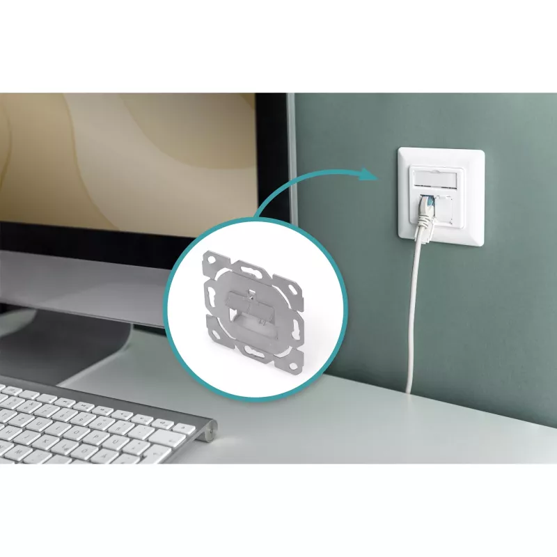 Peitelevy multimedia-/Keystone-moduuleille Digitus DN-93831-1