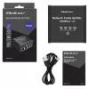 Ethernet-minikytkin QOLTEC 52293 1x4 RJ45, hallitsematon verkkohaaroitin 1-in 4-out