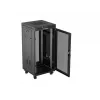 Räkkikaappi LANBERG FF01-6624-23BL 24U vapaasti seisova 19 tuumaa 600×600 mm IP20 musta
