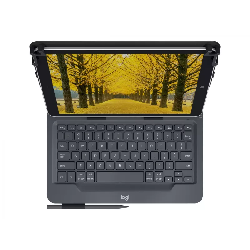 Logitech Universal Folio integroidulla näppäimistöllä 9-10 tuuman tableteille QWERTY italialainen