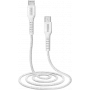 SBS TECABLELIGTC1W - 1 m - Lightning - USB-C - uros - uros - valkoinen