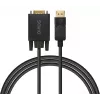 SAVIO DisplayPort–VGA (D-Sub) -kaapeli 1,8 m, musta