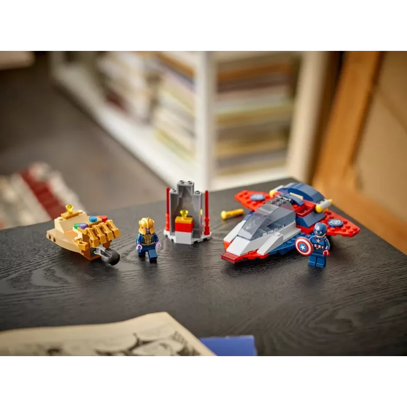 Rakennussarja LEGO Marvel Super Heroes Captain America Thanos 76319 — 107 osaa, 2 minihahmoa, ikä 4+