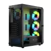 LOGIC CONCEPT Portos ARGB ATX Mid-Tower-kotelo, musta