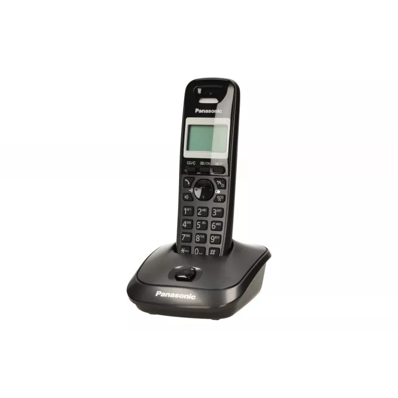 Panasonic KX-TG2511 DECT-puhelin musta numeronäytöllä