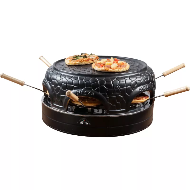 Bestron Viva Italia Pizzetteria APD600Z pizzauuni, musta, 910 W, 6 minipizzalle