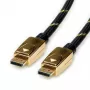 ROLINE 11.04.5921 DisplayPort-kaapeli 2 m musta - kulta (11.04.5921)