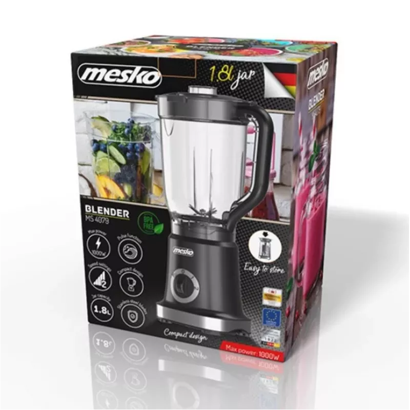 Mesko MS 4079b sekoitin 1,8 L pöytäsekoitin 1000 W musta
