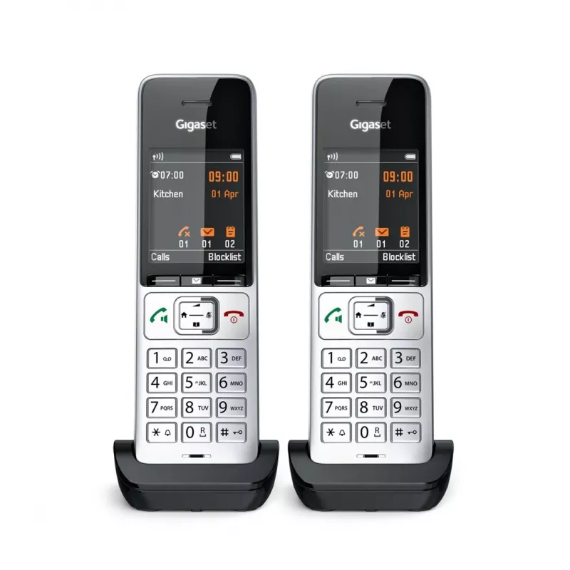 Gigaset COMFORT 500HX duo Analoginen/DECT-puhelin numeronäytöllä musta, hopea